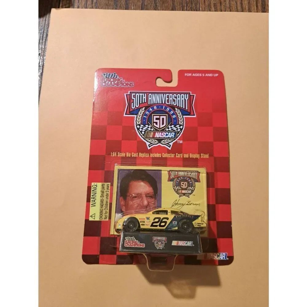 Vintage 1998 NASCAR Johnny Benson 26 Pop Secret 50th Anniv Race Car 1:64 Diecast